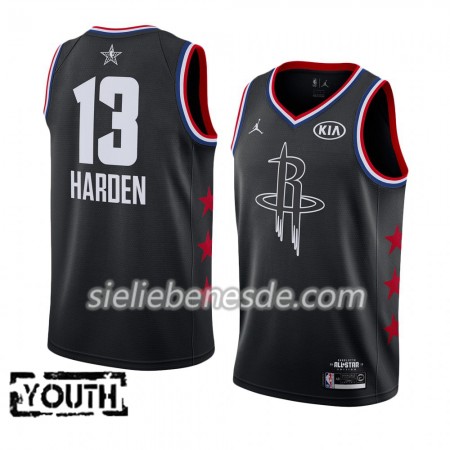 Kinder NBA Houston Rockets Trikot James Harden 13 2019 All-Star Jordan Brand Schwarz Swingman